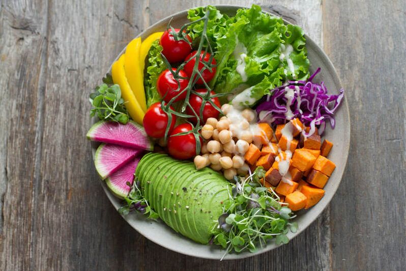 Fiber-rich vegetables on the protein diet menu