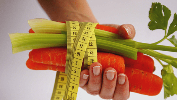Carrots and celery to lose weight in the right diet